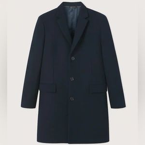 Mango Men’s Wool Long Overcoat